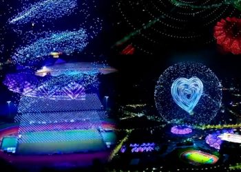 8100 پهپاد در آسمان چین رقص نور به راه انداختند