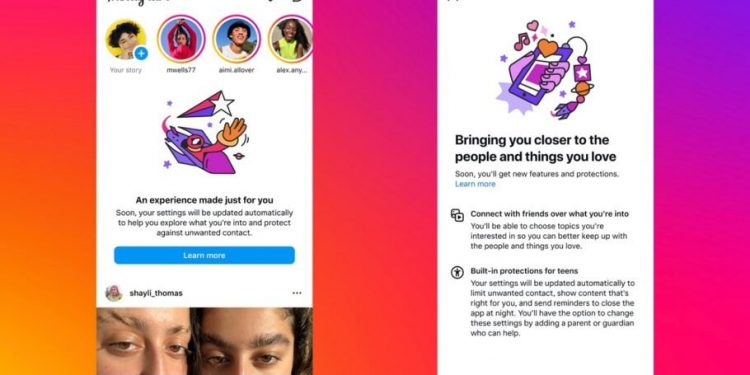 اینستاگرام حریم خصوصی نوجوانان را جدی گرفت