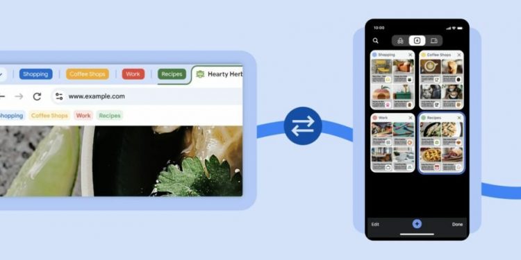 کروم برای iOS یک قدم بزرگ رو به جلو برداشت: قابلیت گروه‌بندی تب‌ها